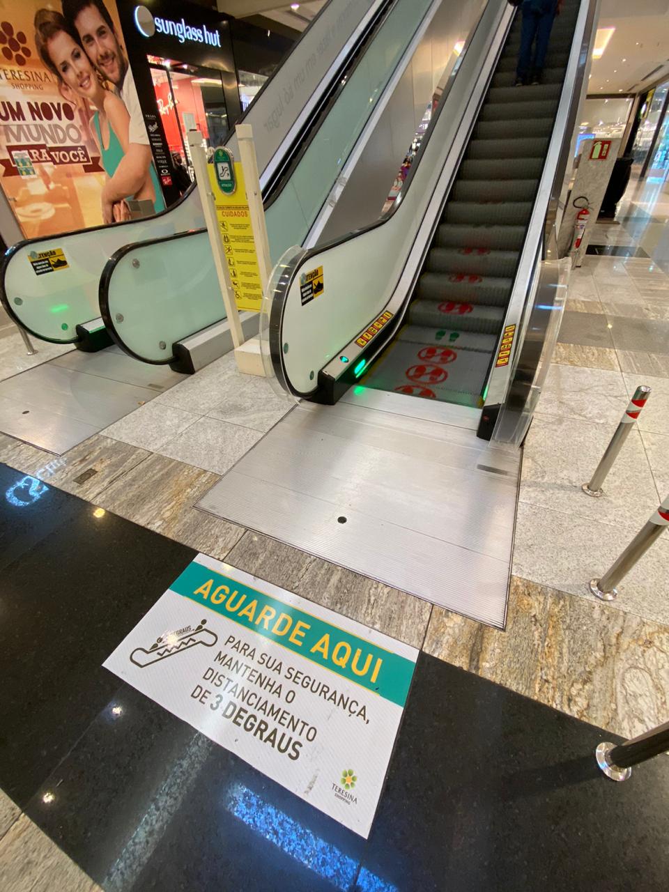 Teresina Shopping conta com soluções da Thyssenkrupp em elevadores e escadas rolantes contra a propagação da Covid-19