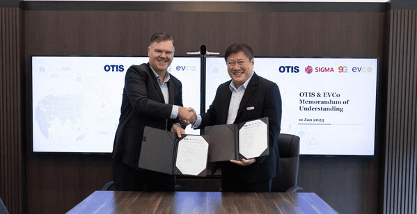 Otis converte sua frota em Cingapura para veículos elétricos