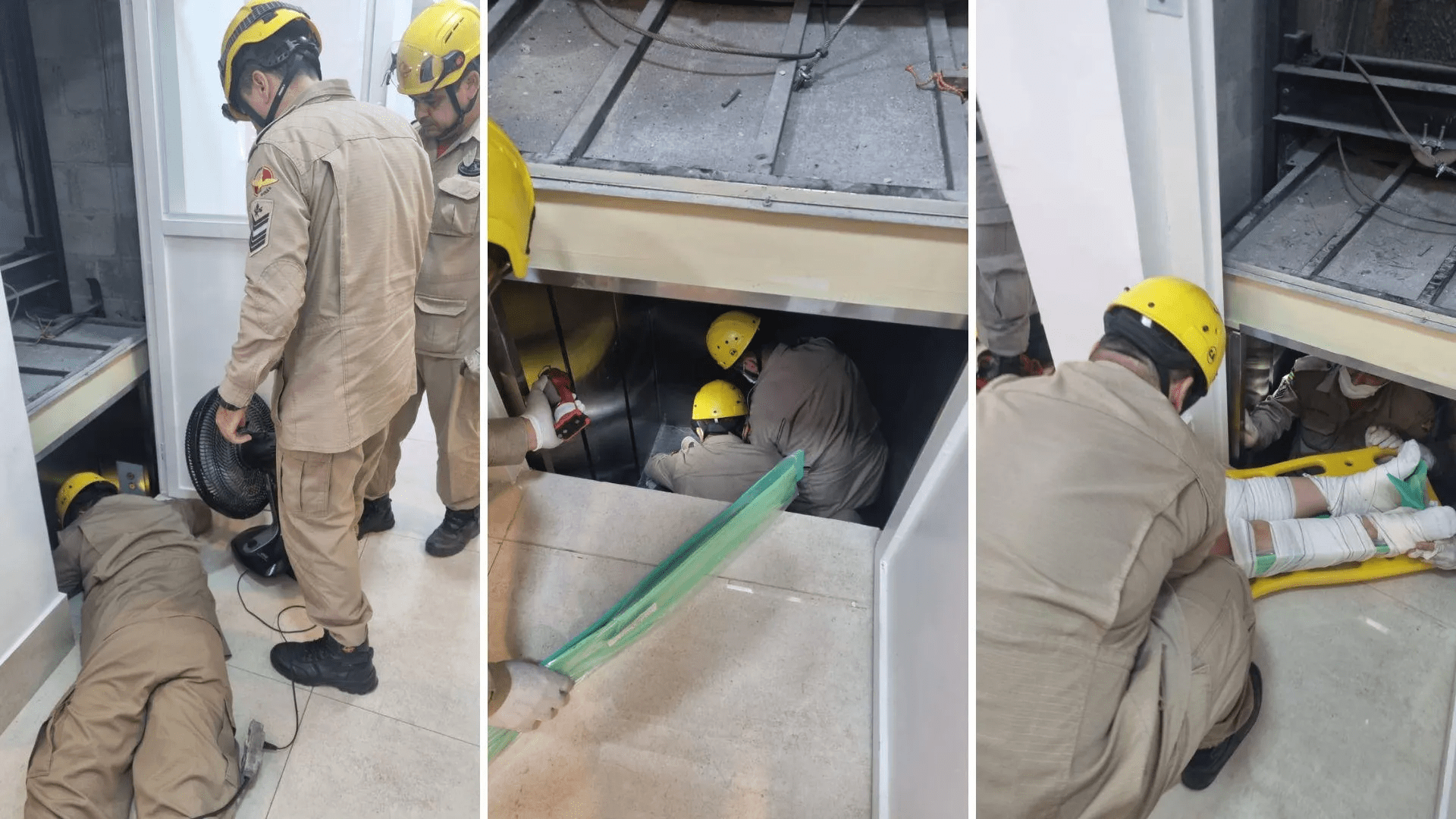 Elevador cai e deixa três feridos em clínica de Aparecida de Goiânia