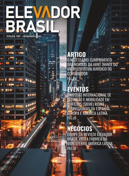 Capa da Revista Elevador Brasil – Edição 182
