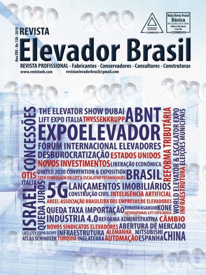 Capa da Revista Elevador Brasil – Edição 158