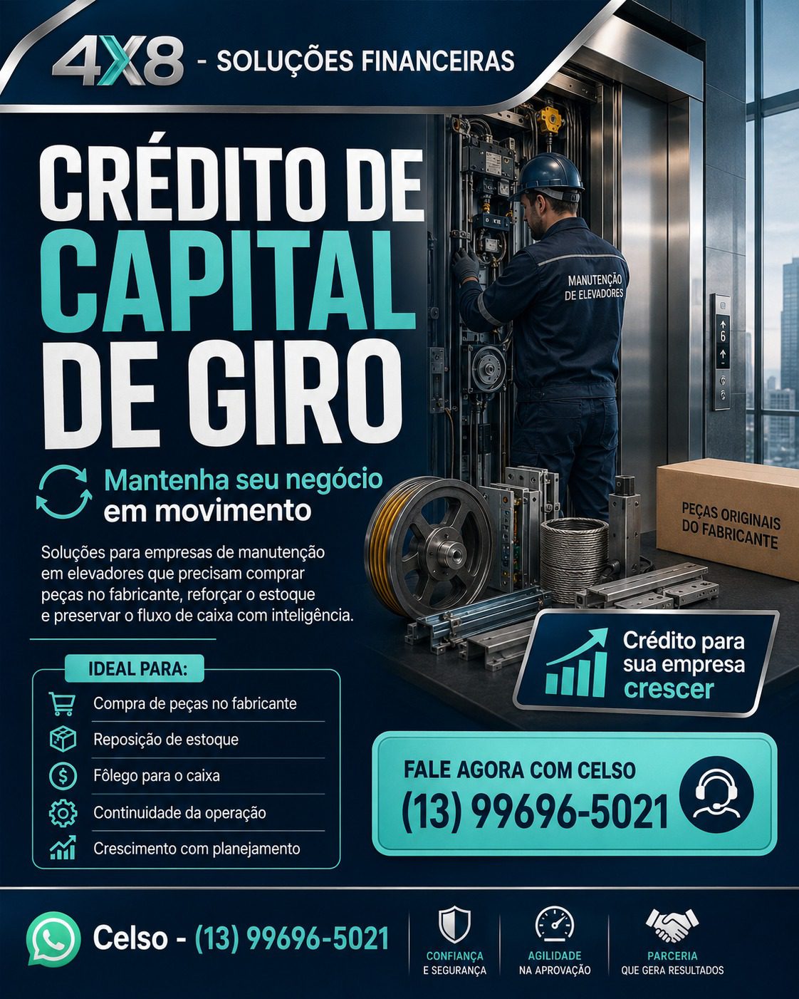 Projeto propõe modelo nacional de crédito para impulsionar a modernização de elevadores