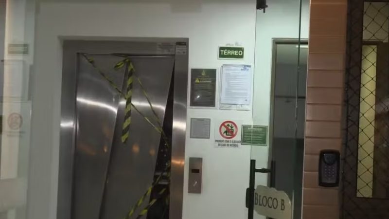 Polícia Civil realiza perícia em elevadores após acidente que deixou mãe e dois filhos feridos em João Pessoa