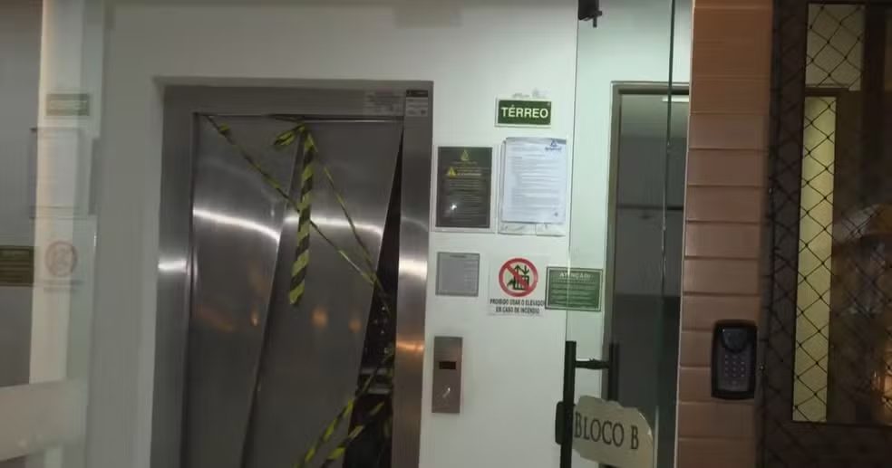 Polícia Civil realiza perícia em elevadores após acidente que deixou mãe e dois filhos feridos em João Pessoa
