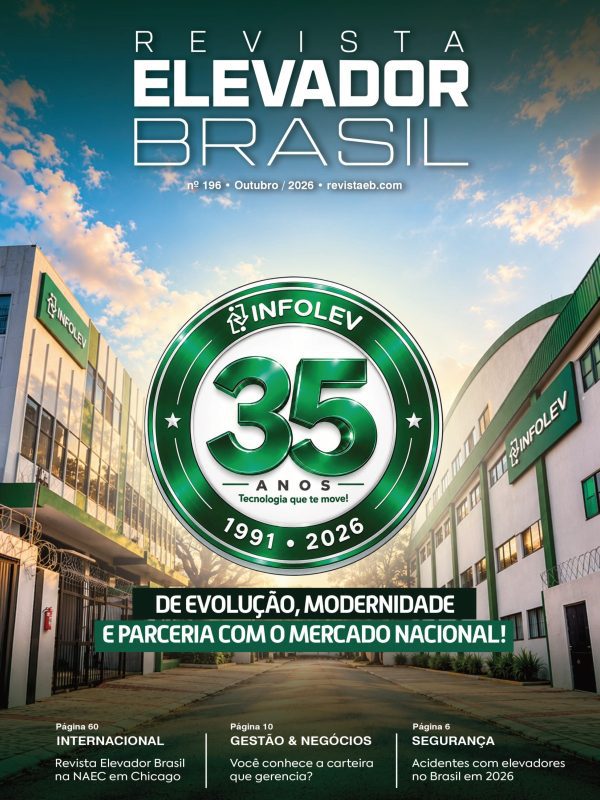 Capa da Revista Elevador Brasil – Edição 196