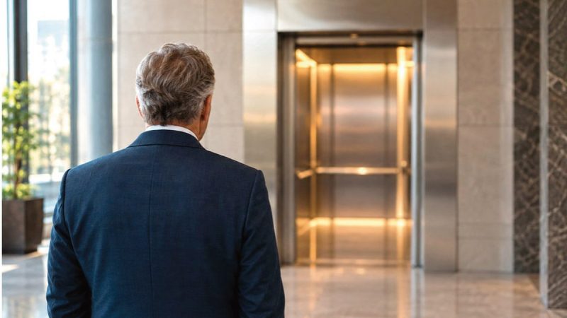 O que acontece com uma empresa de elevadores quando o fundador não está mais presente?