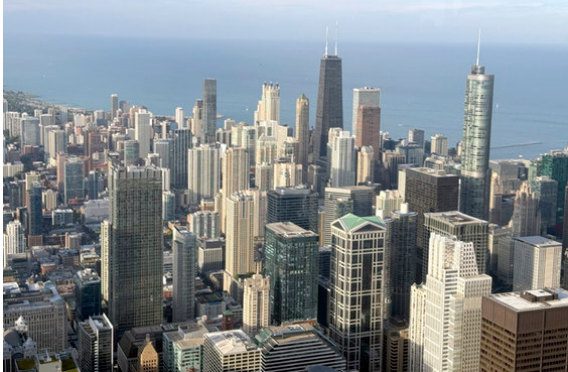 Chicago vista do Skydeck da Willis Tower